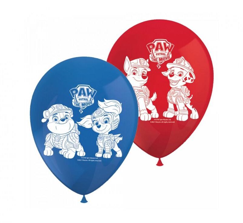 Zestaw 8 balonów Psi Patrol The Movie